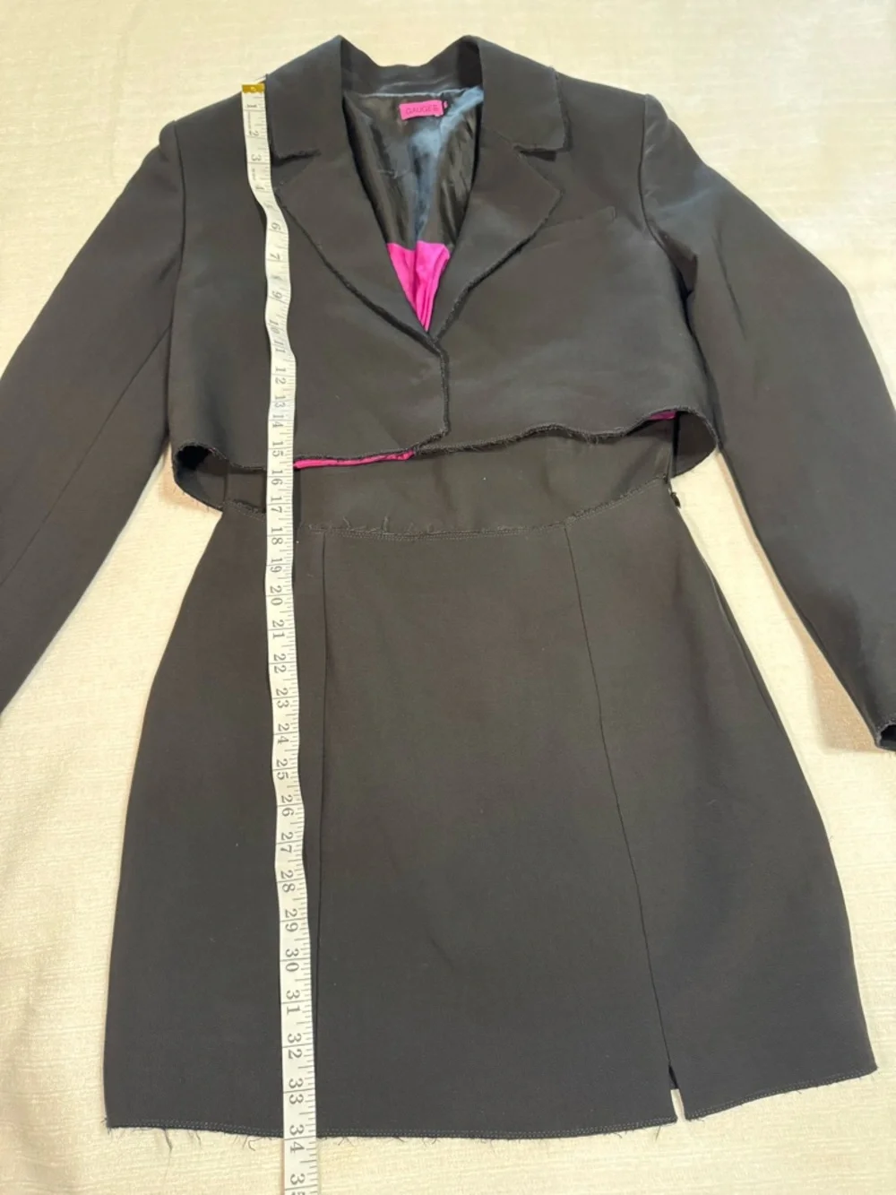 HADERA Mini Dress From The Brand GAUGE81, look like two pieces Suit. - Picture 4 of 12